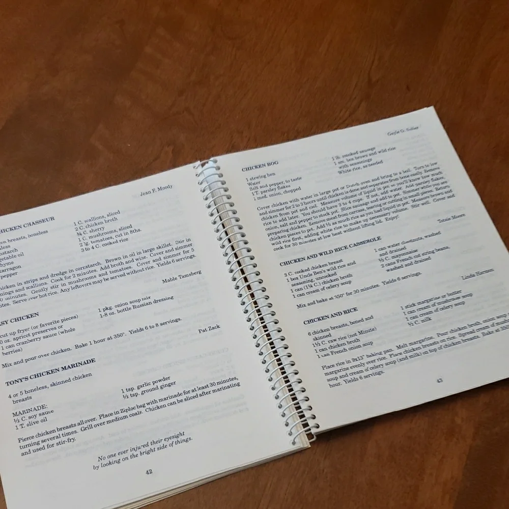 (2)Spiral-Bound Recipe Books - Coastal Cuisine & Blessed Isle (Set Of 2)